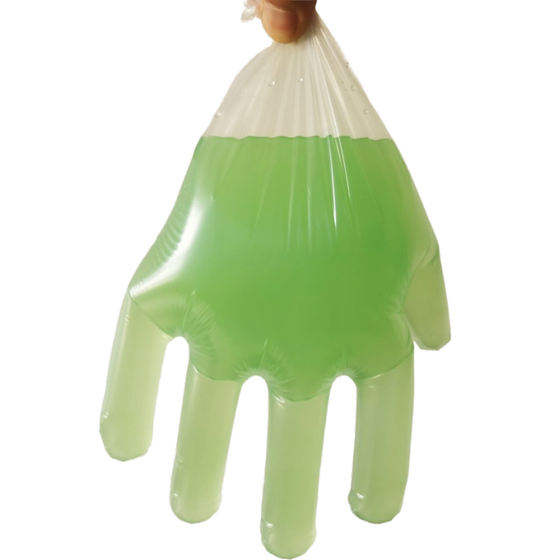 Biodegradable disposable plastic gloves