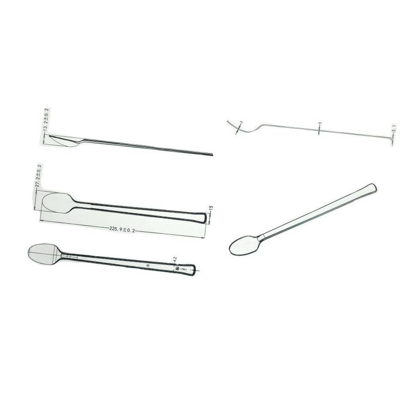 Biodegradable disposable plastic long spoon Biodegradable disposable plastic long spoon