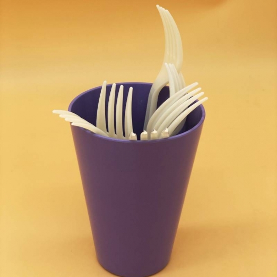100 Biodegradable Disposable Plastic Fork